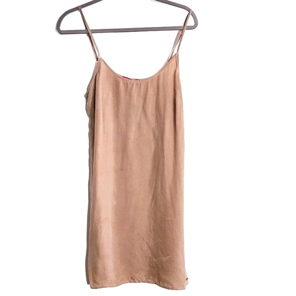 Philanthropy‎ Japanese Sand Wash Slip Dress Medium Soft Camel NEW